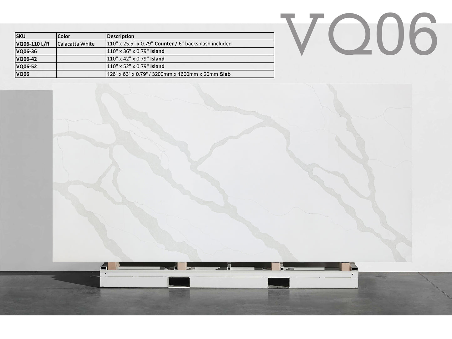 VQ06 Calacatta White