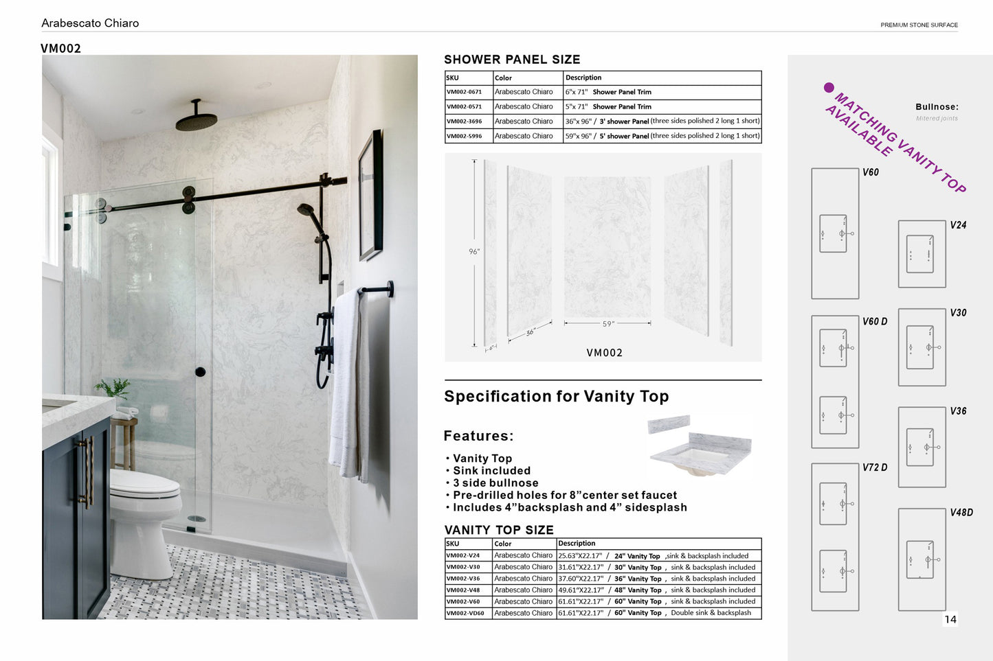 VM02 Arabescato Chiaro
